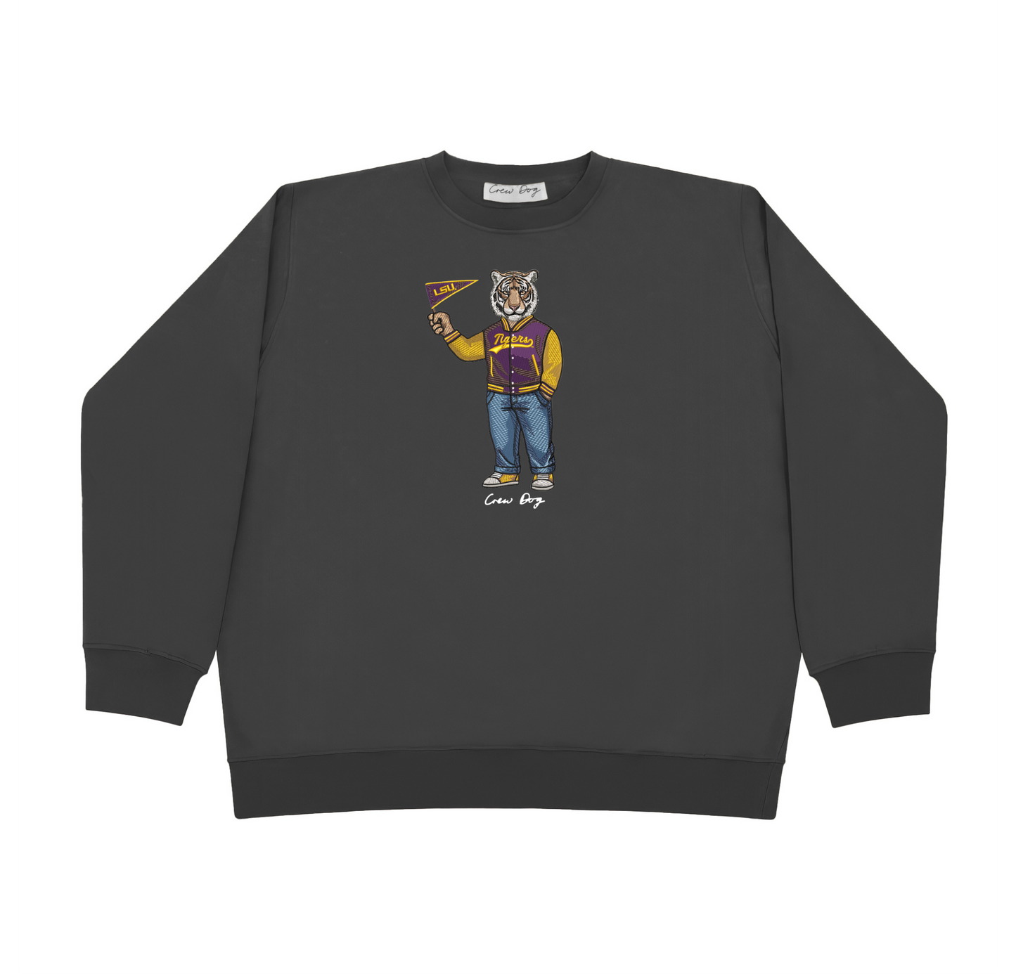 LSU Pennant Flag Crewneck