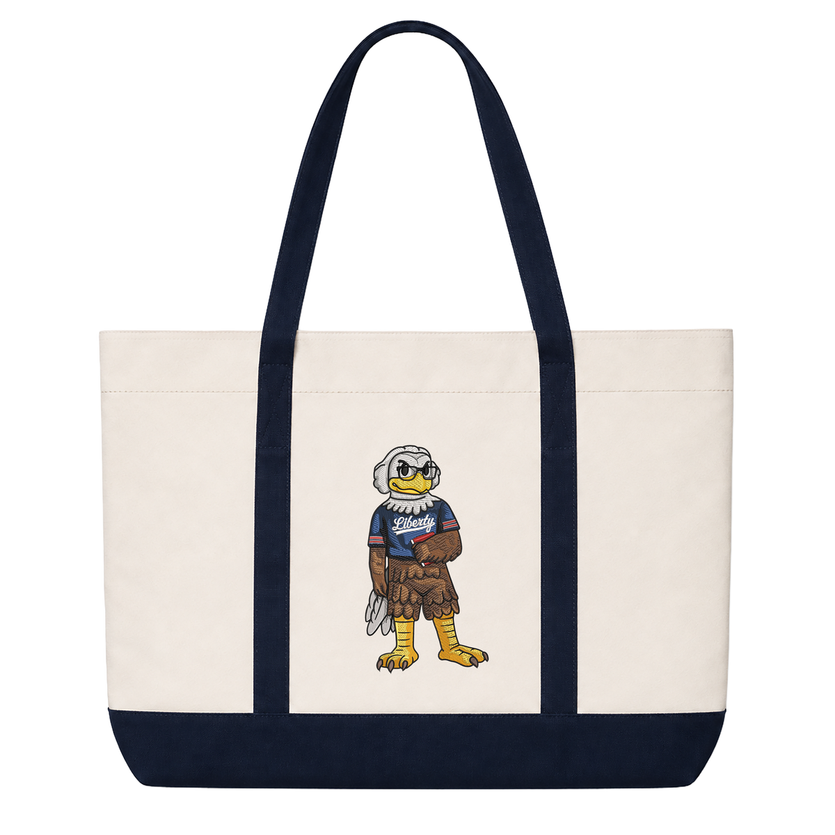 Liberty University Glasses Embroidered Tote Bag