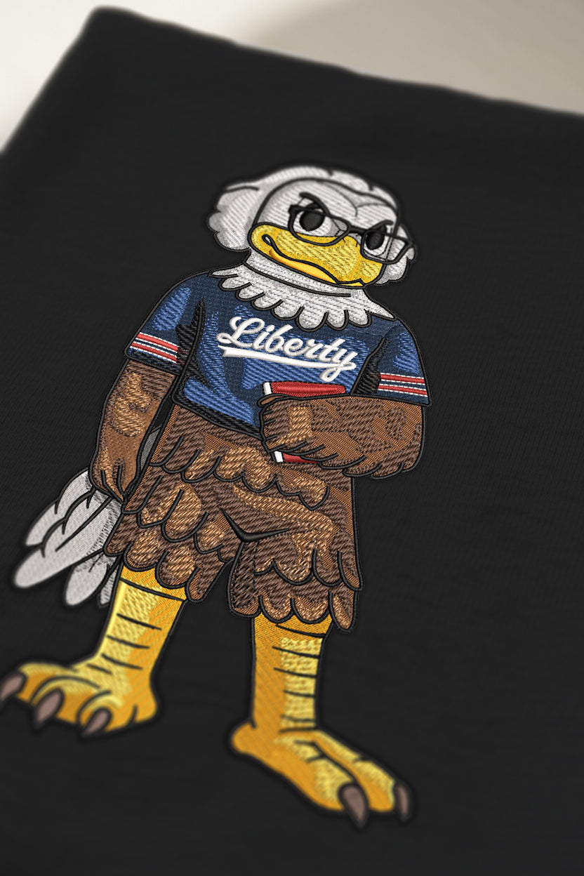 Liberty University Glasses Embroidered Tee