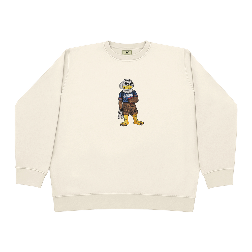 Liberty University Glasses Embroidered Crewneck