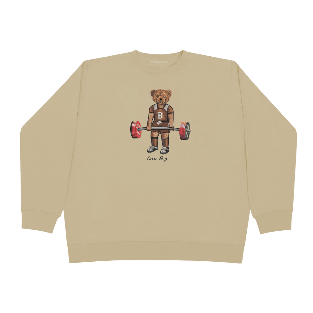 Brown Deadlifting Crewneck