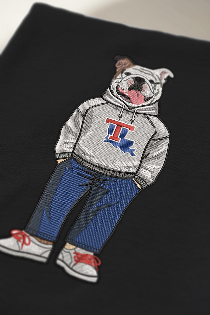 Louisiana Tech Hoodie Embroidered Crewneck