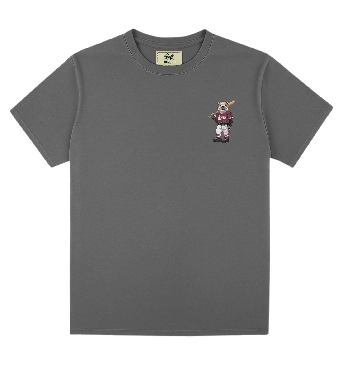 MS State Baseball Embroidered Tee