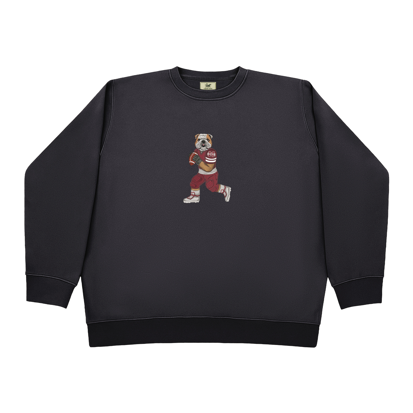 Mississippi State University Football Embroidered Crewneck