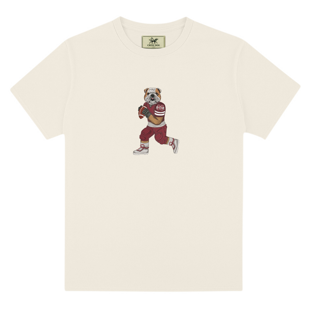 Mississippi State University Football Embroidered Tee