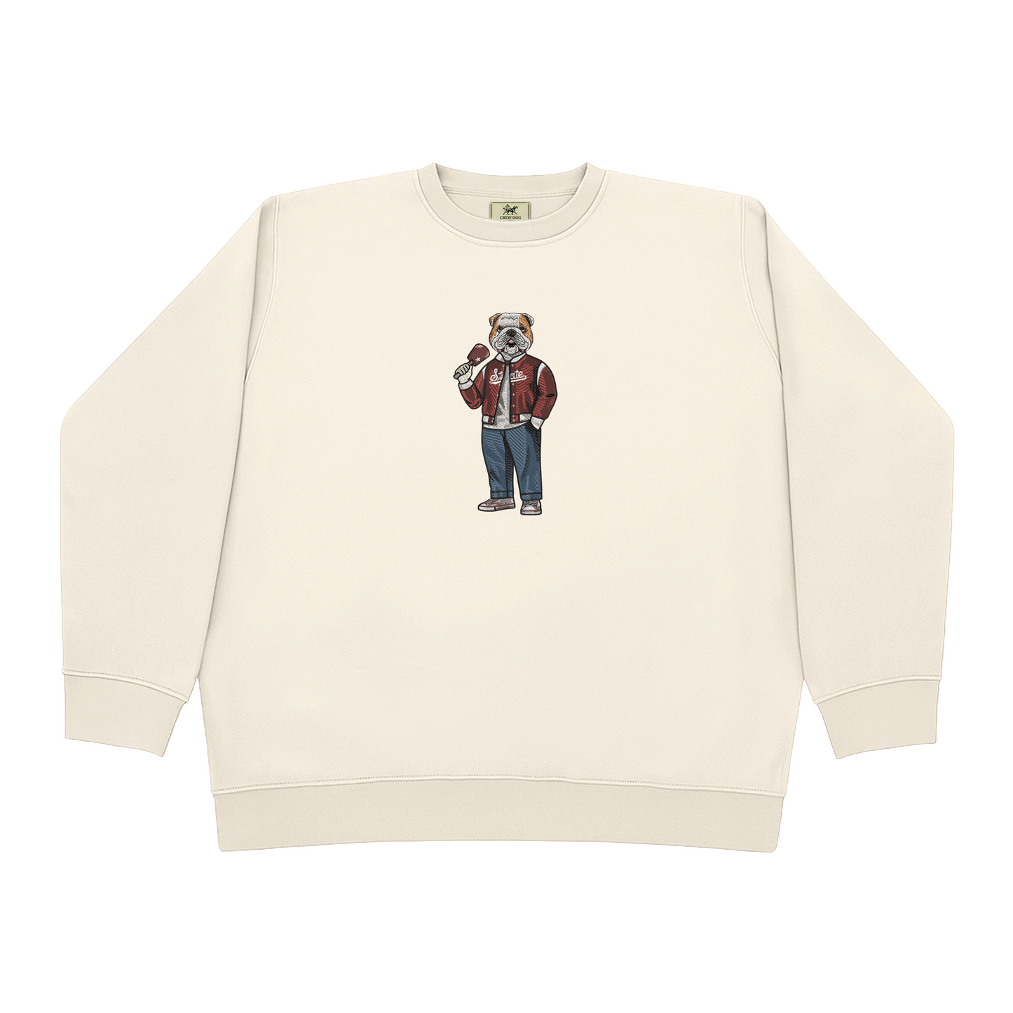Mississippi State Varsity Embroidered Crewneck