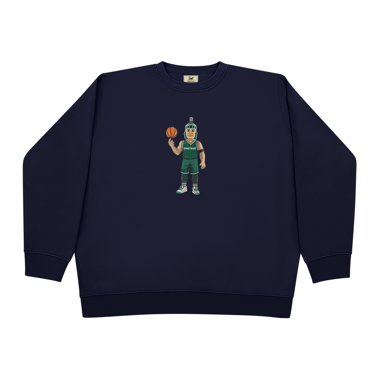 MSU Basketball Embroidered Crewneck