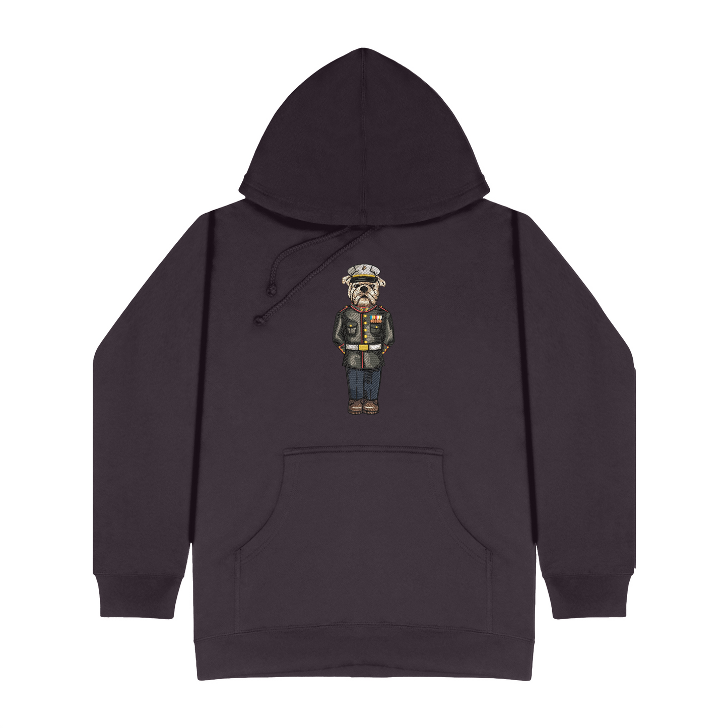 Marine Dress Blues Embroidered Hoodie