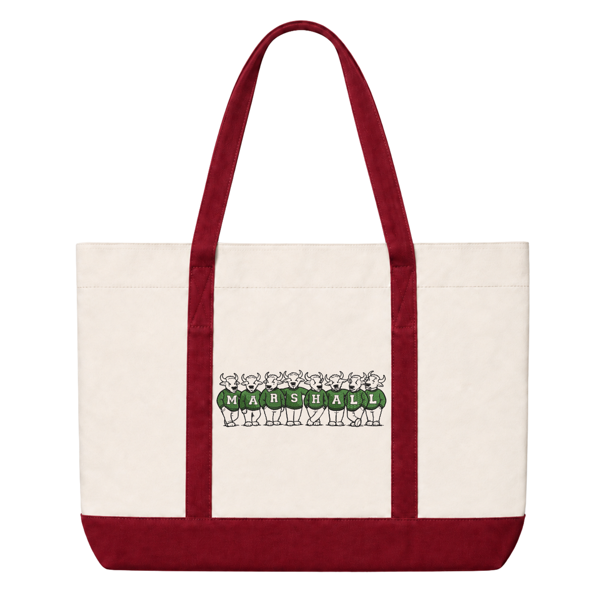 Marshall Vintage Embroidered Tote Bag