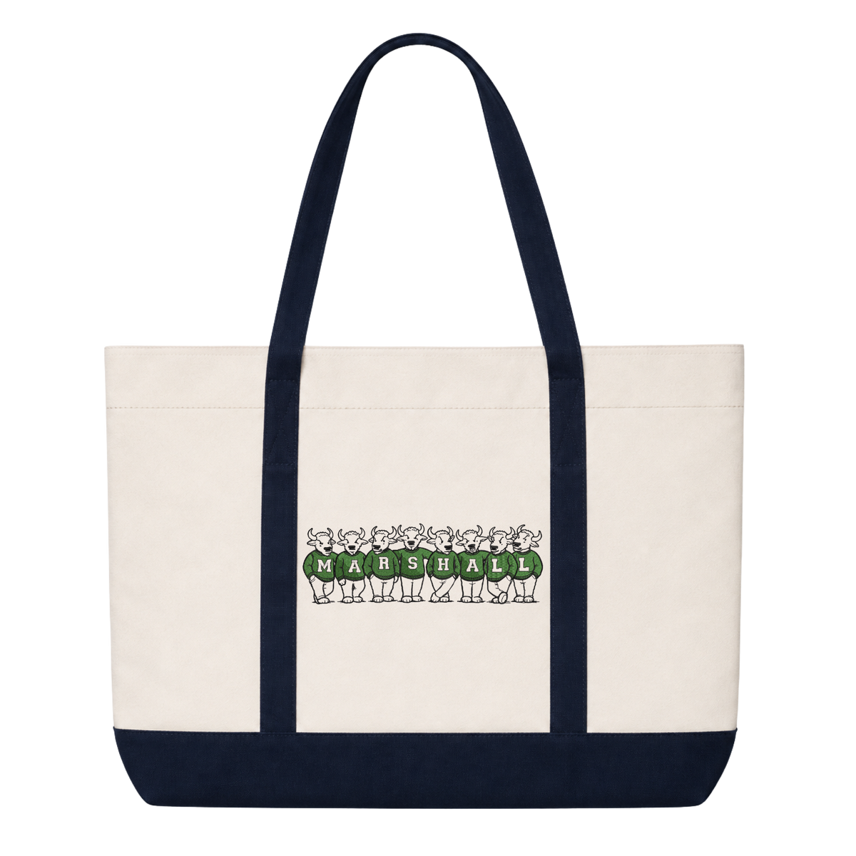 Marshall Vintage Embroidered Tote Bag