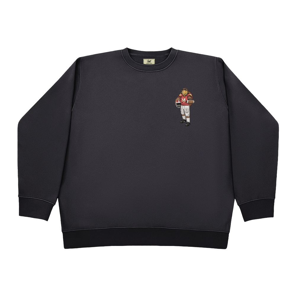 Maryland University Football Embroidered Crewneck