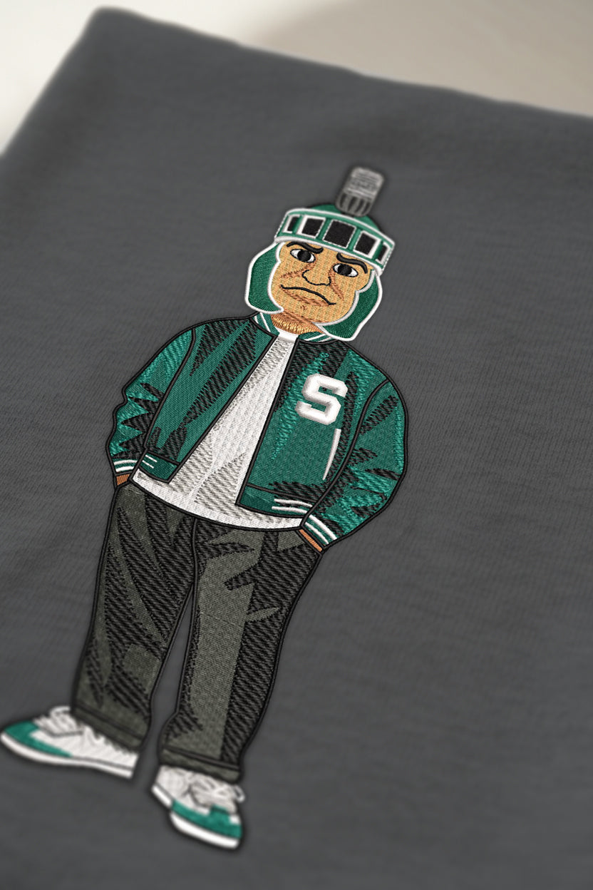 Michigan State 1 Embroidered Hoodie
