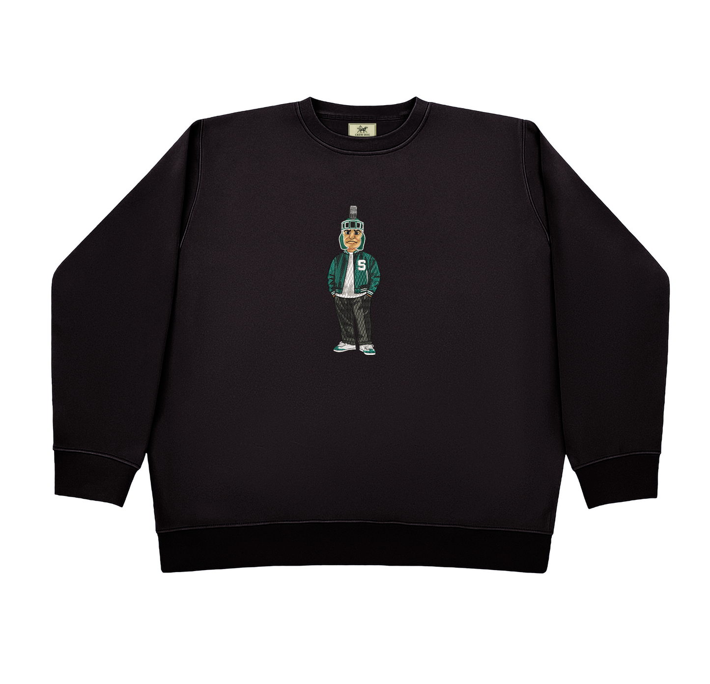 Michigan State 1 Embroidered Crewneck