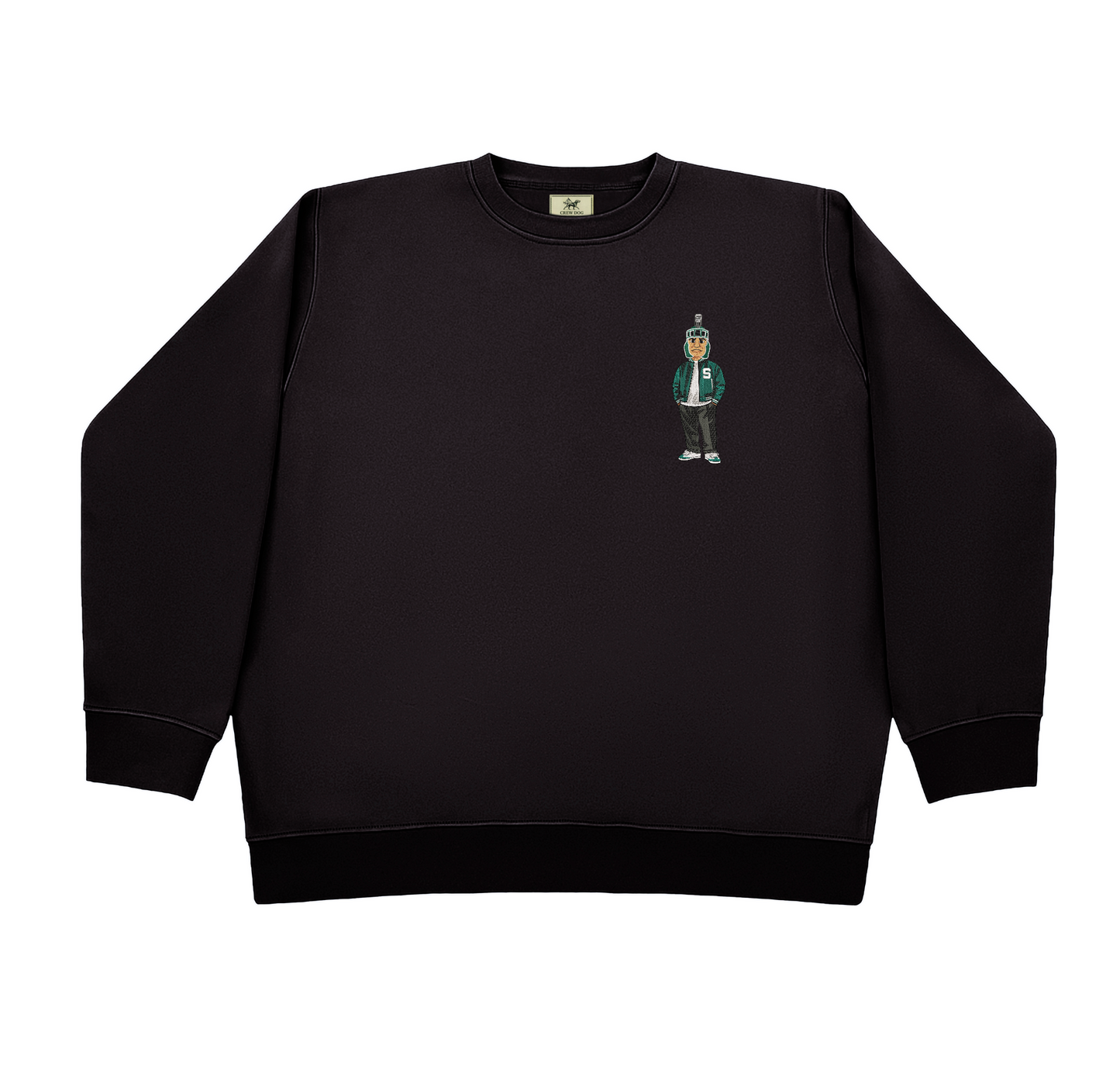Michigan State 1 Embroidered Crewneck