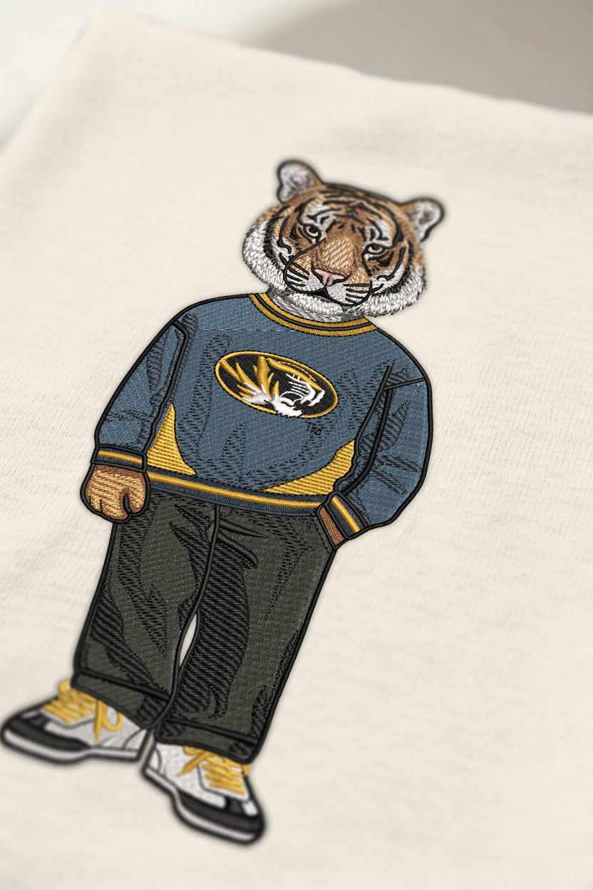 Mizzou 1 Embroidered Tee