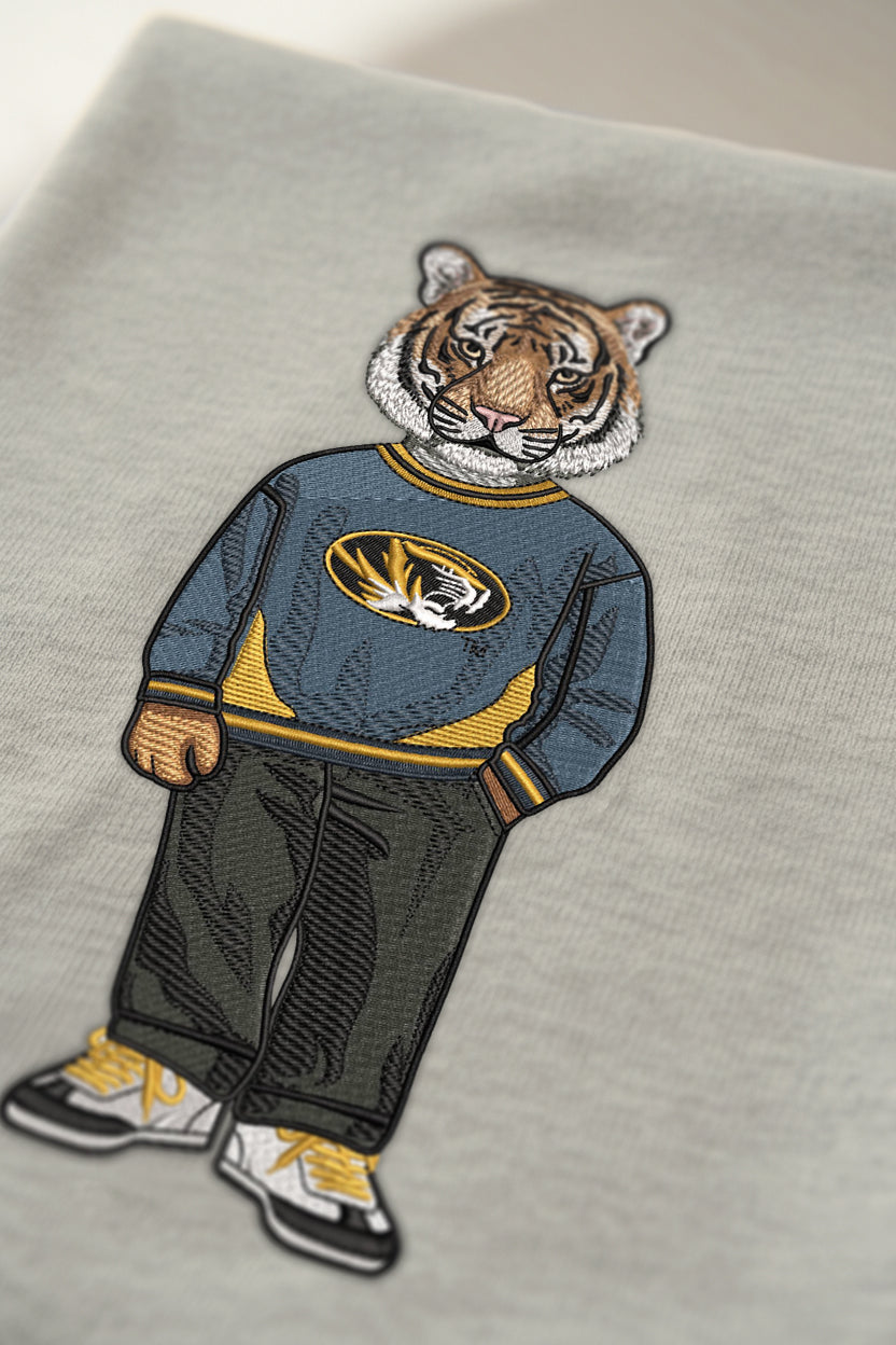 Mizzou 1 Embroidered Hoodie