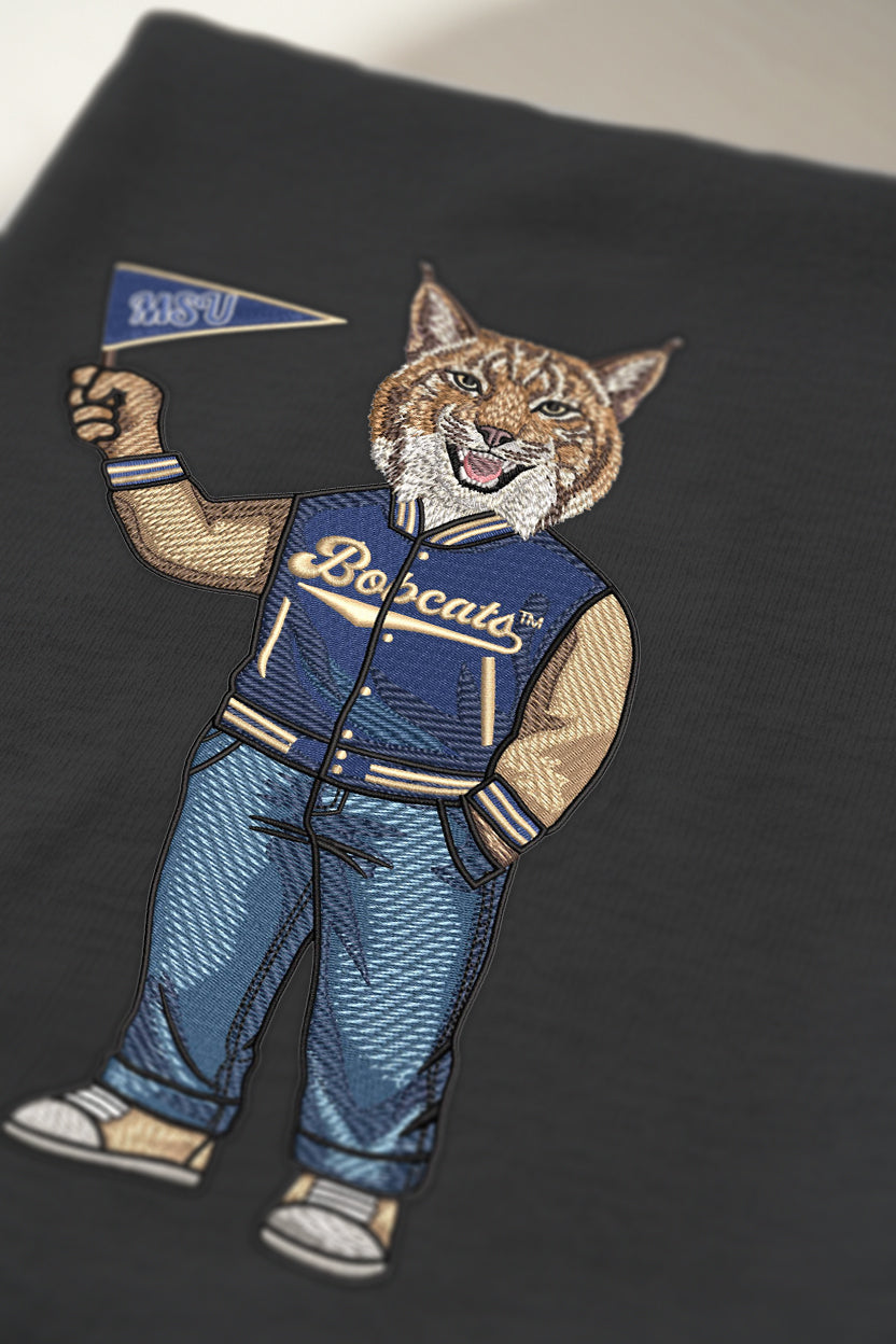 Montana State Pennant Flag Embroidered Hoodie