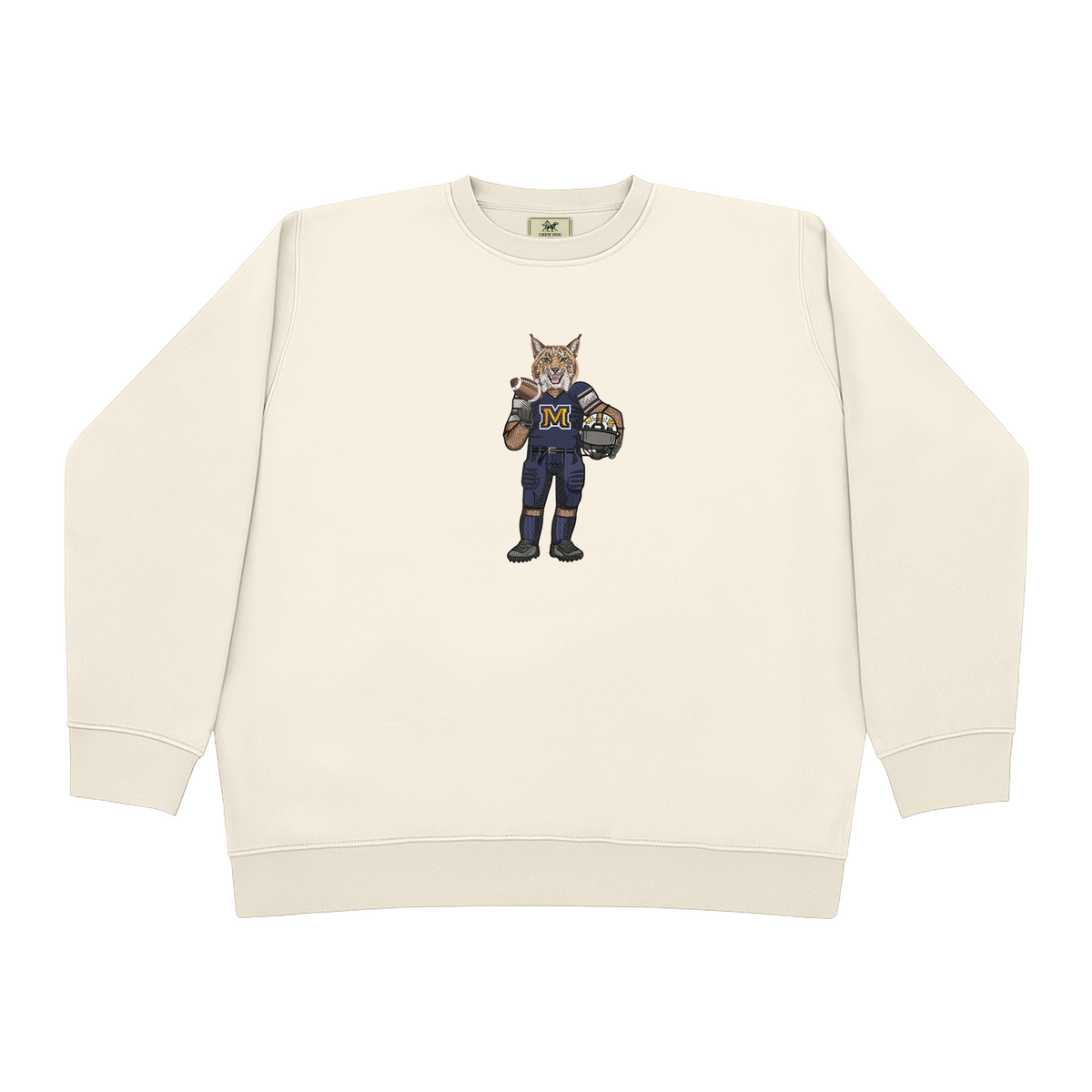 Montana State Football Embroidered Crewneck