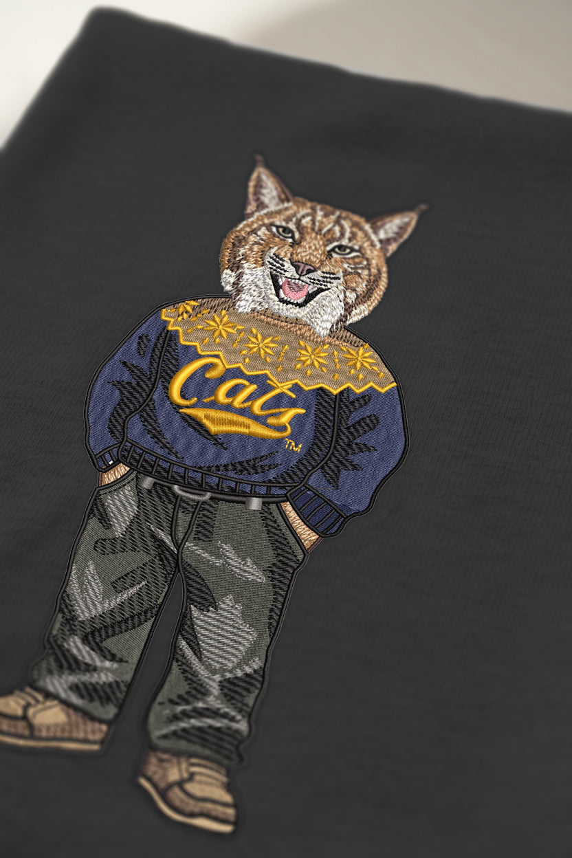 Montana State Sweatshirt Embroidered Crewneck
