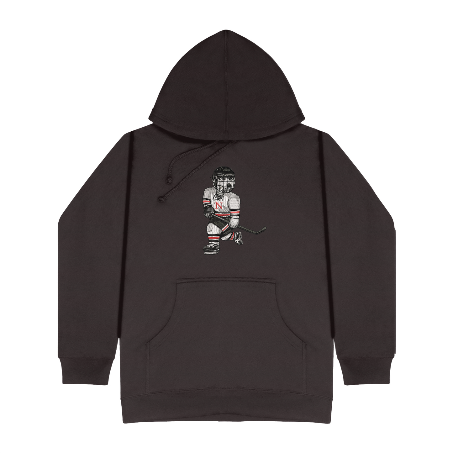 Northeastern Hockey Embroidered Hoodie