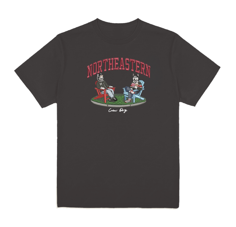Northeastern Lawn Embroidered Tee