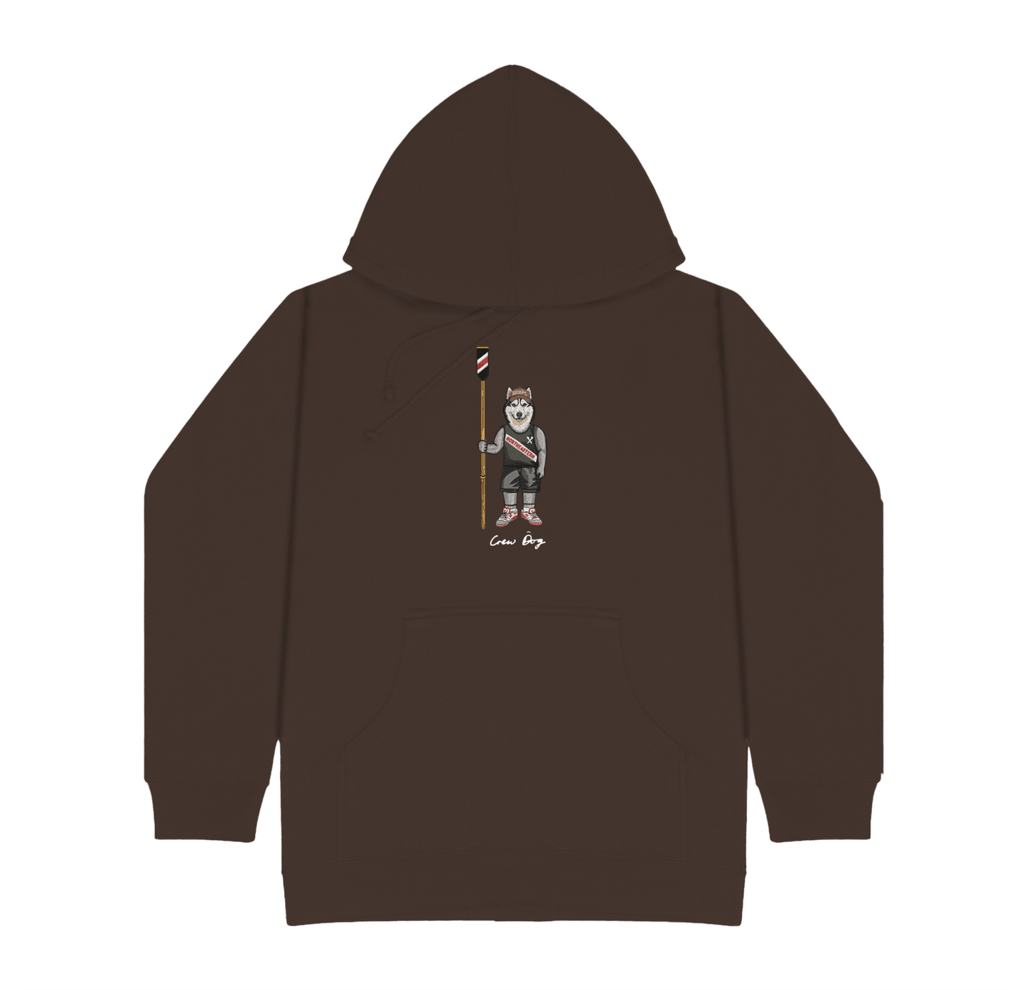 Embroidered Northeastern Rowing Hoodie