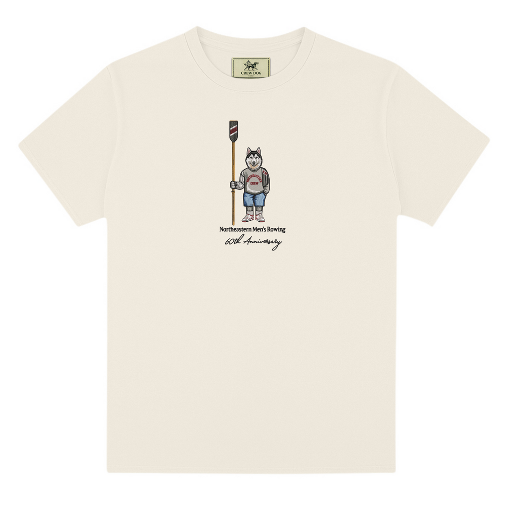 Northeastern Men's Rowing Embroidered Tee – Crew Dog