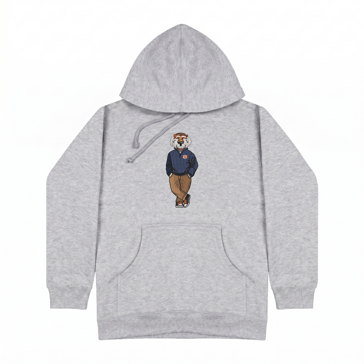 Auburn Q-Zip Embroidered Hoodie