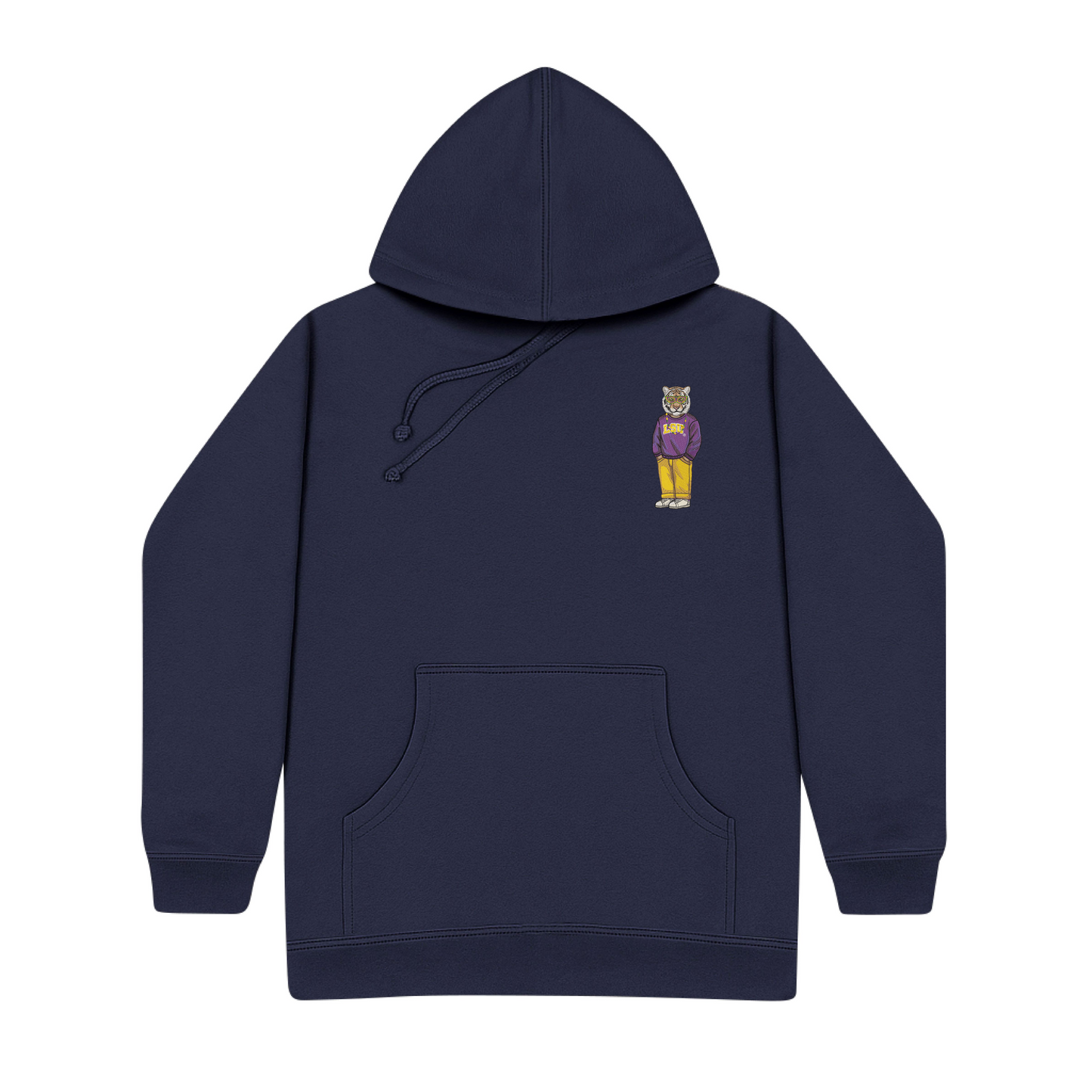 LSU Mardi Gras Mask Embroidered Hoodie