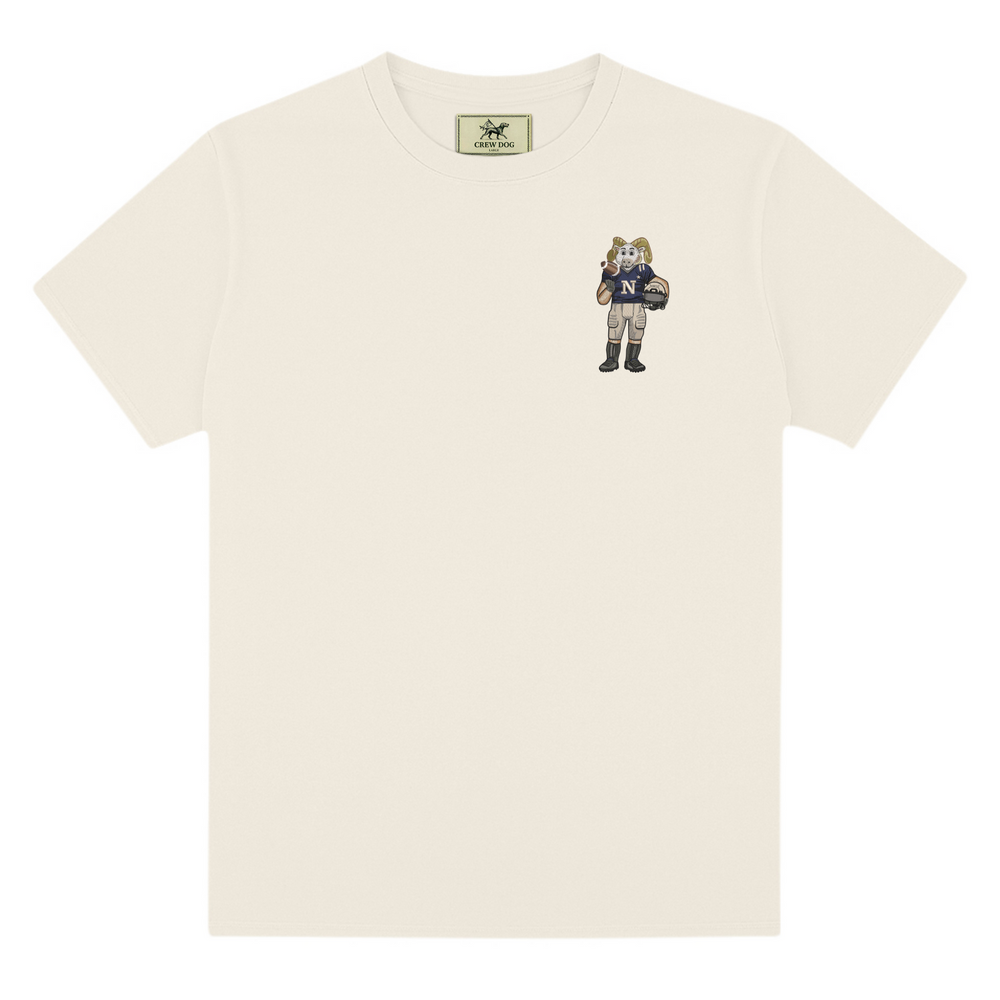 
                      
                        Navy Football Embroidered Tee
                      
                    