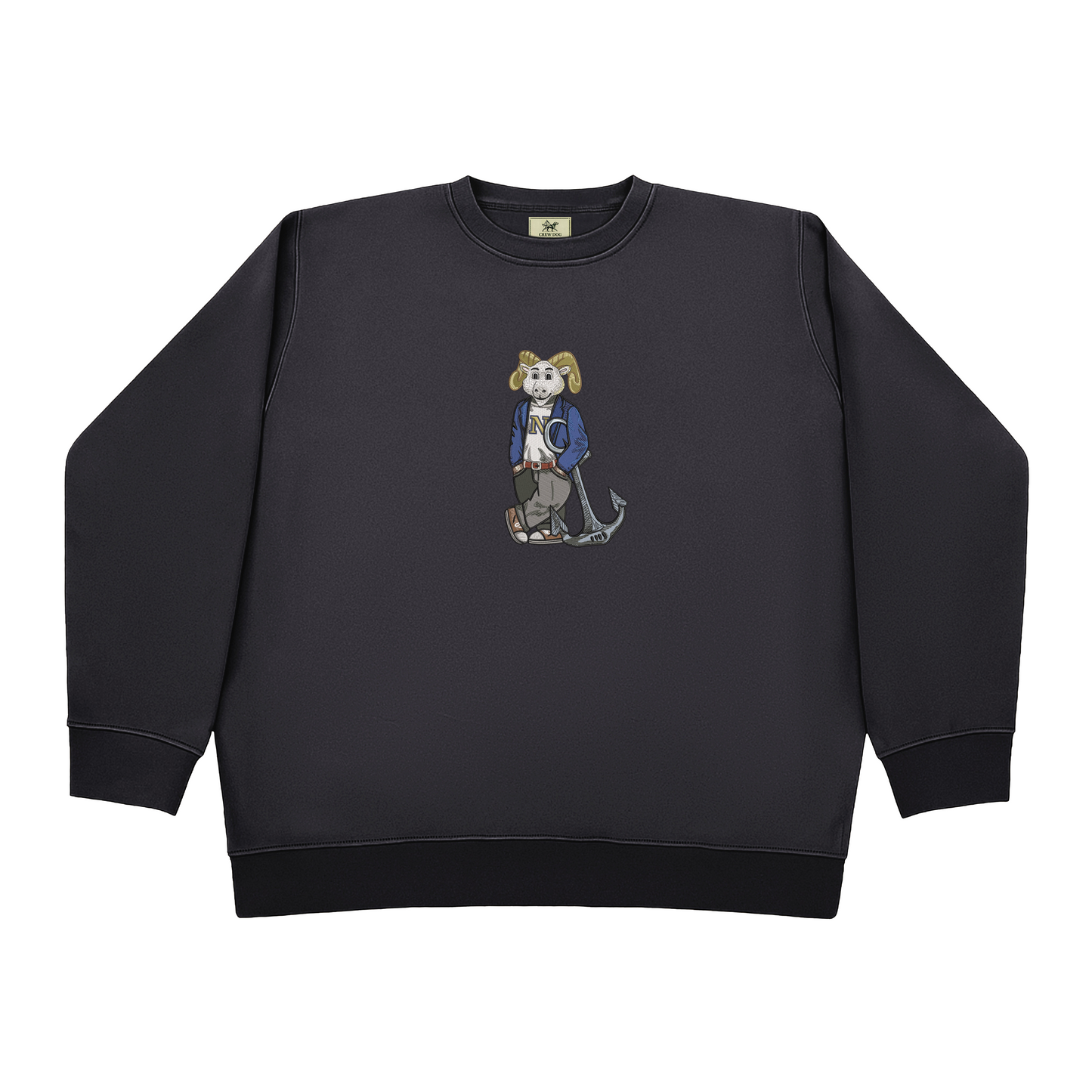 Navy Original Embroidered Crewneck
