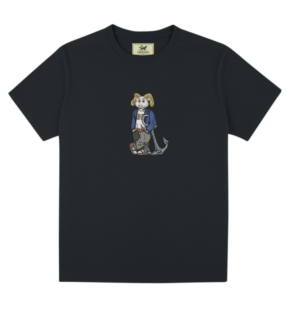 Navy Original Embroidered Tee