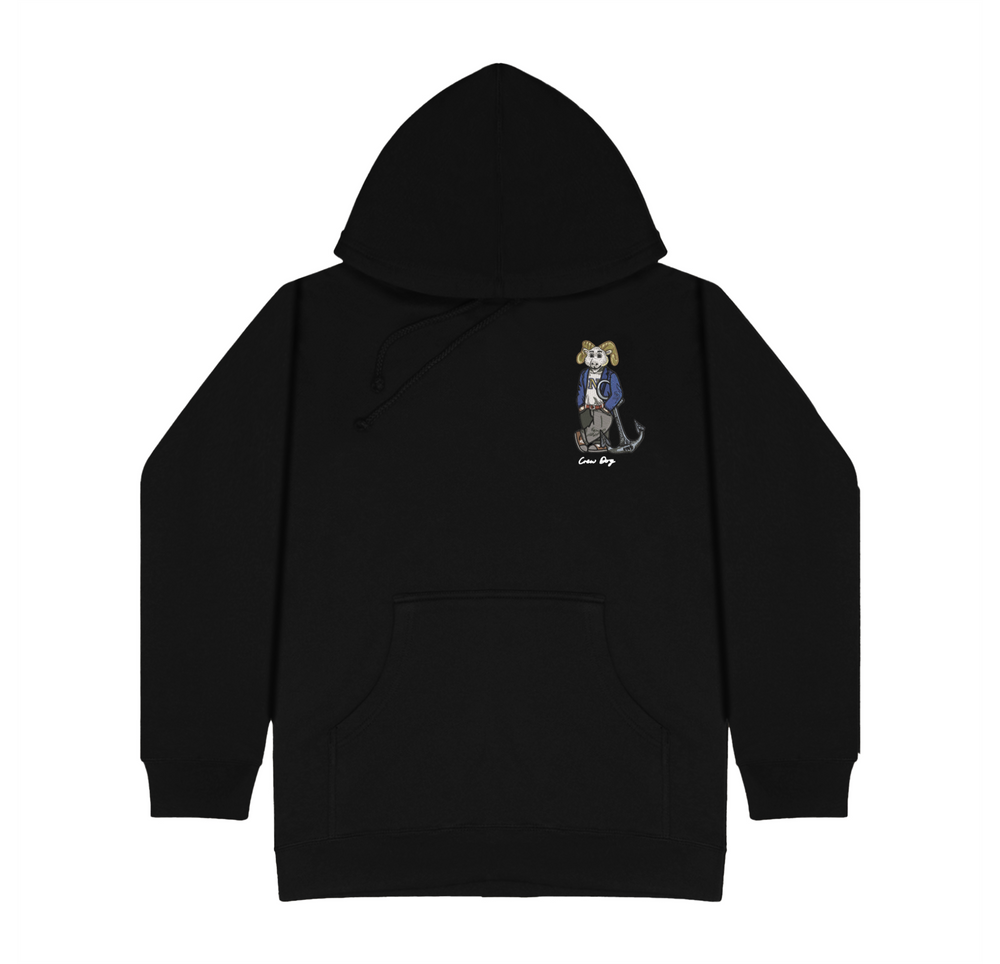 Embroidered Navy Original Hoodie