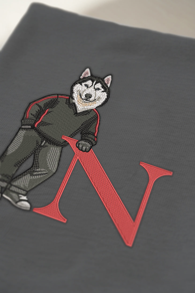 Northeastern Letter Embroidered Tee