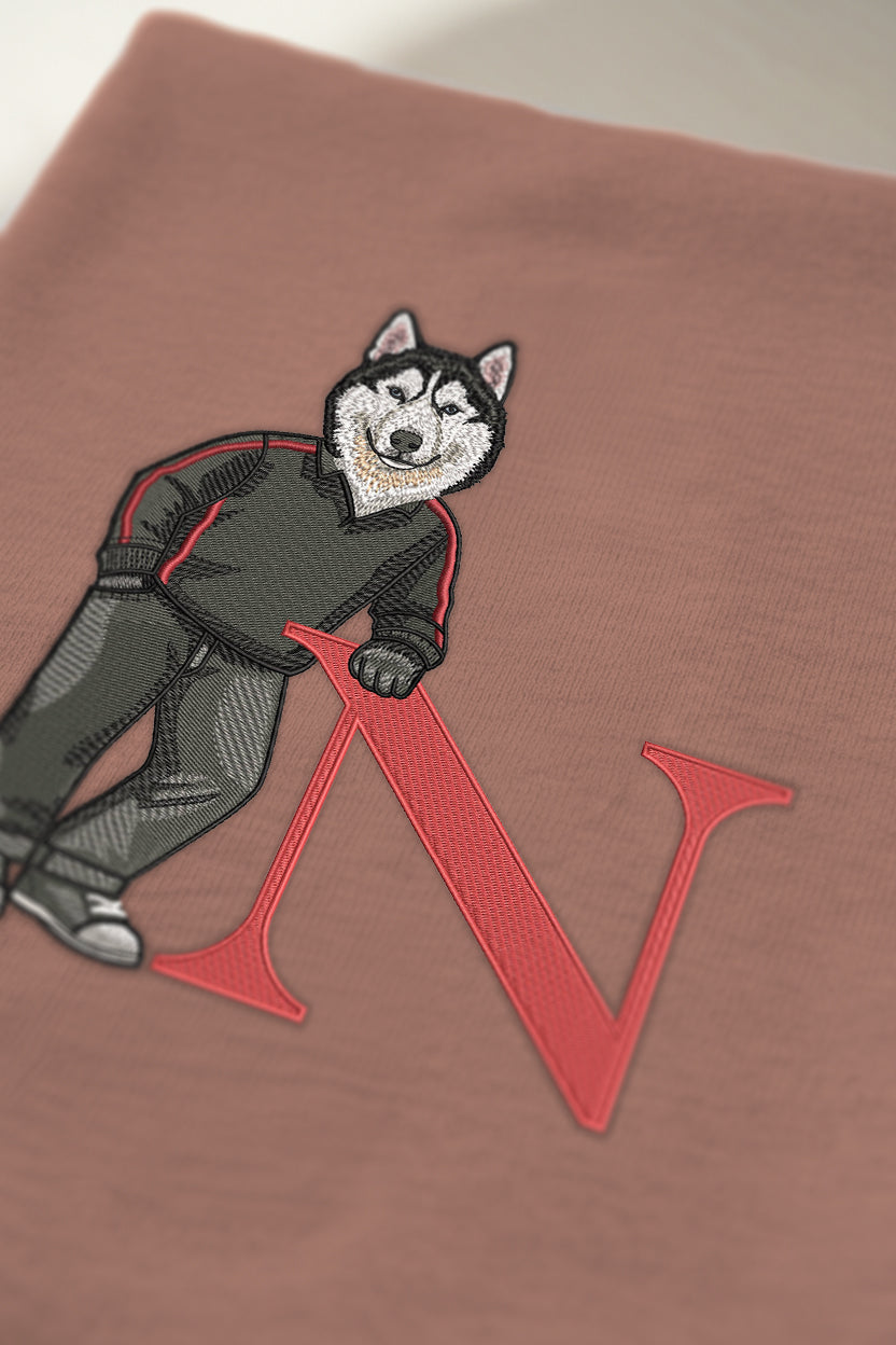Northeastern Letter Embroidered Crewneck