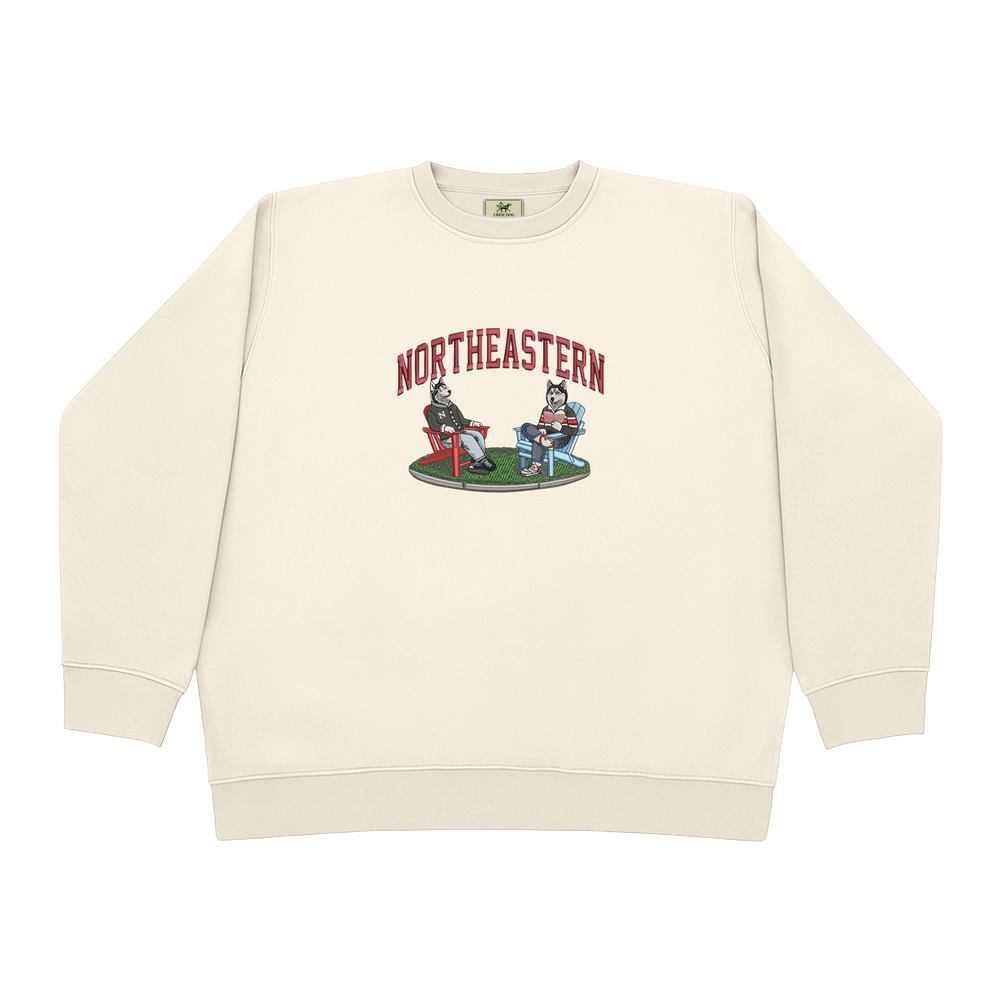 Northeastern Lawn Embroidered Crewneck