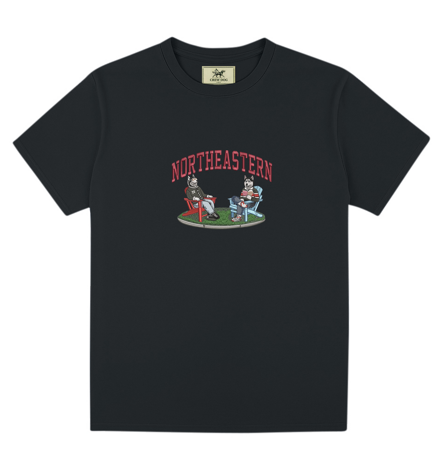 Northeastern Lawn Embroidered Tee