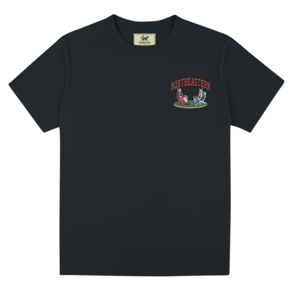 
                      
                        Northeastern Lawn Embroidered Tee
                      
                    