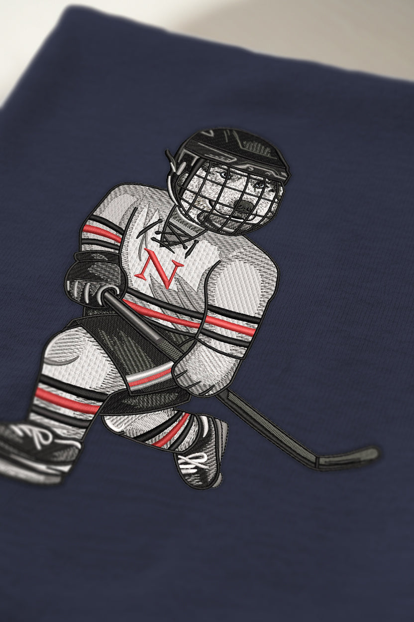 Northeastern Hockey Embroidered Crewneck