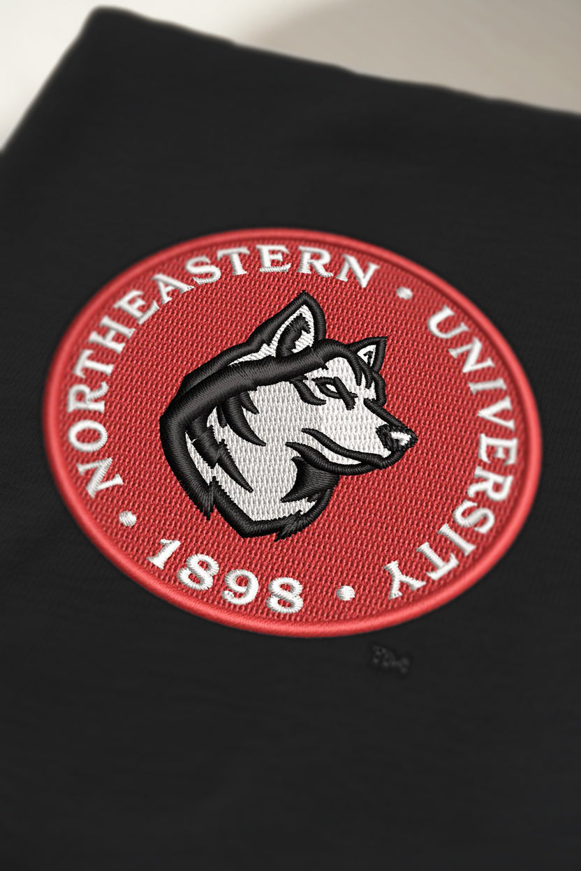 Northeastern Husky Red Seal Hoodie