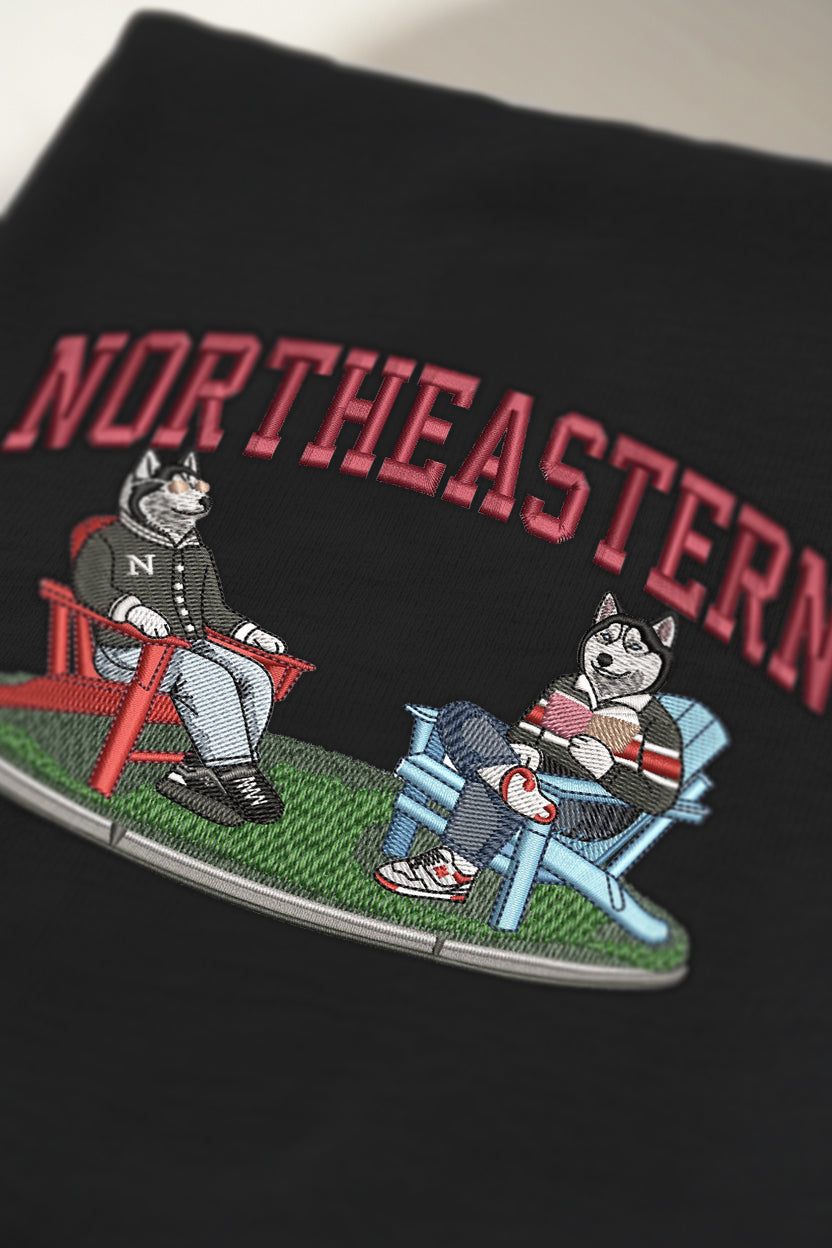 Northeastern Lawn Embroidered Tee
