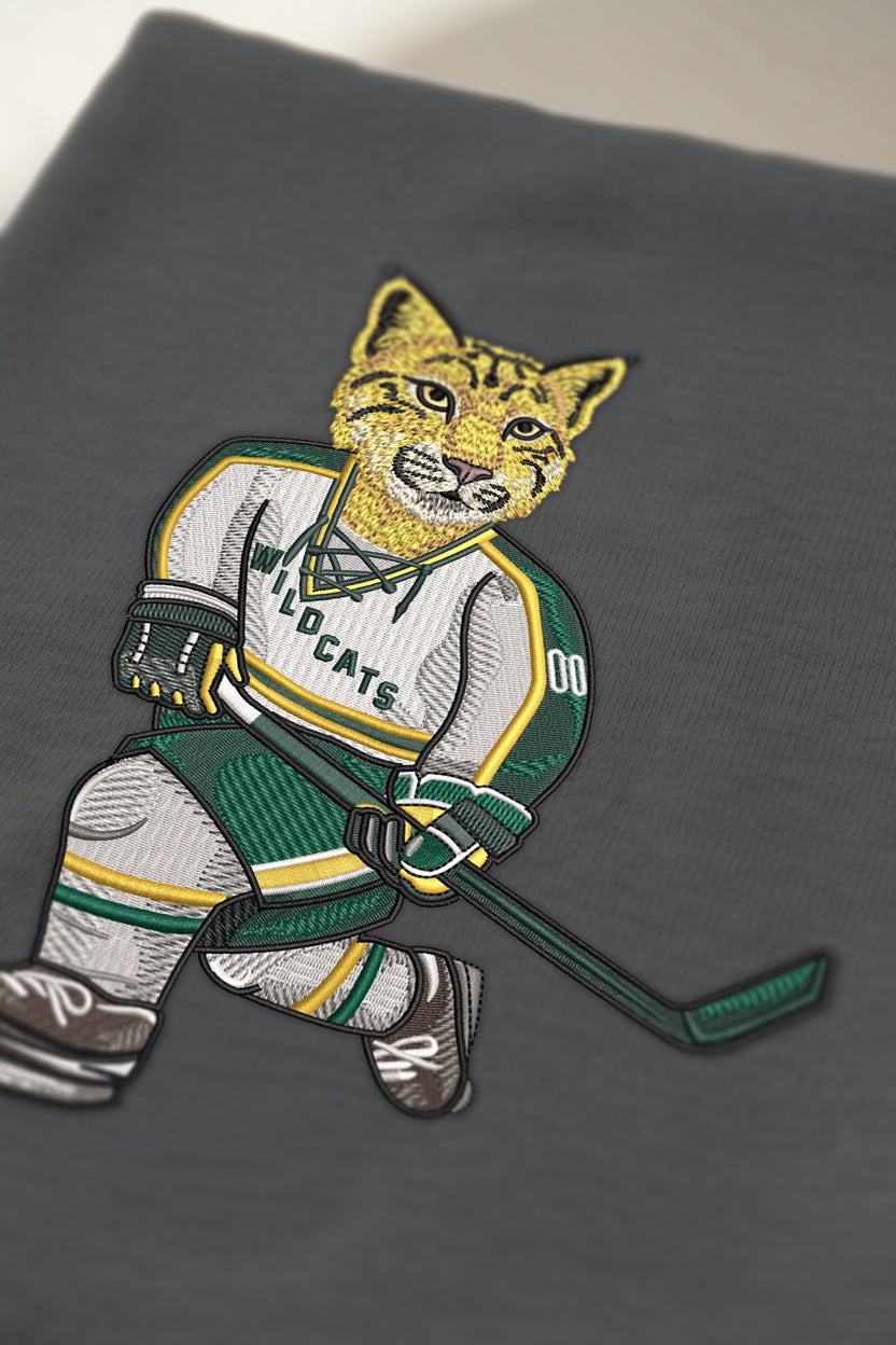 NMU Hockey Embroidered Tee