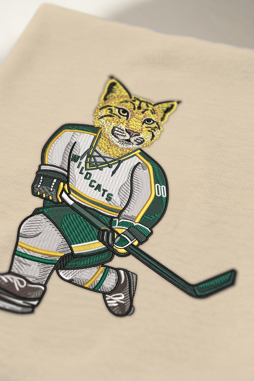 NMU Hockey Embroidered Hoodie