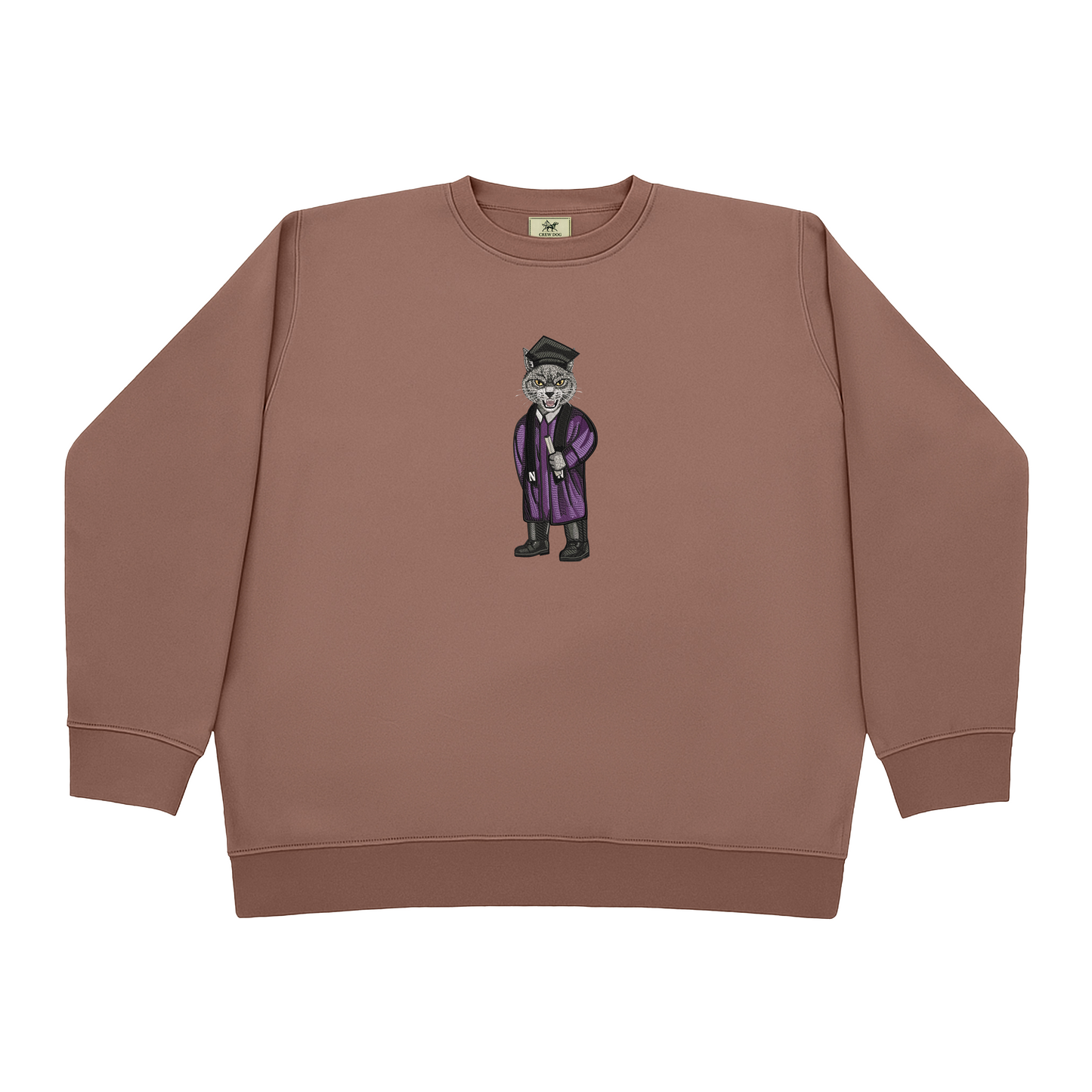 Northwestern Graduation Embroidered Crewneck