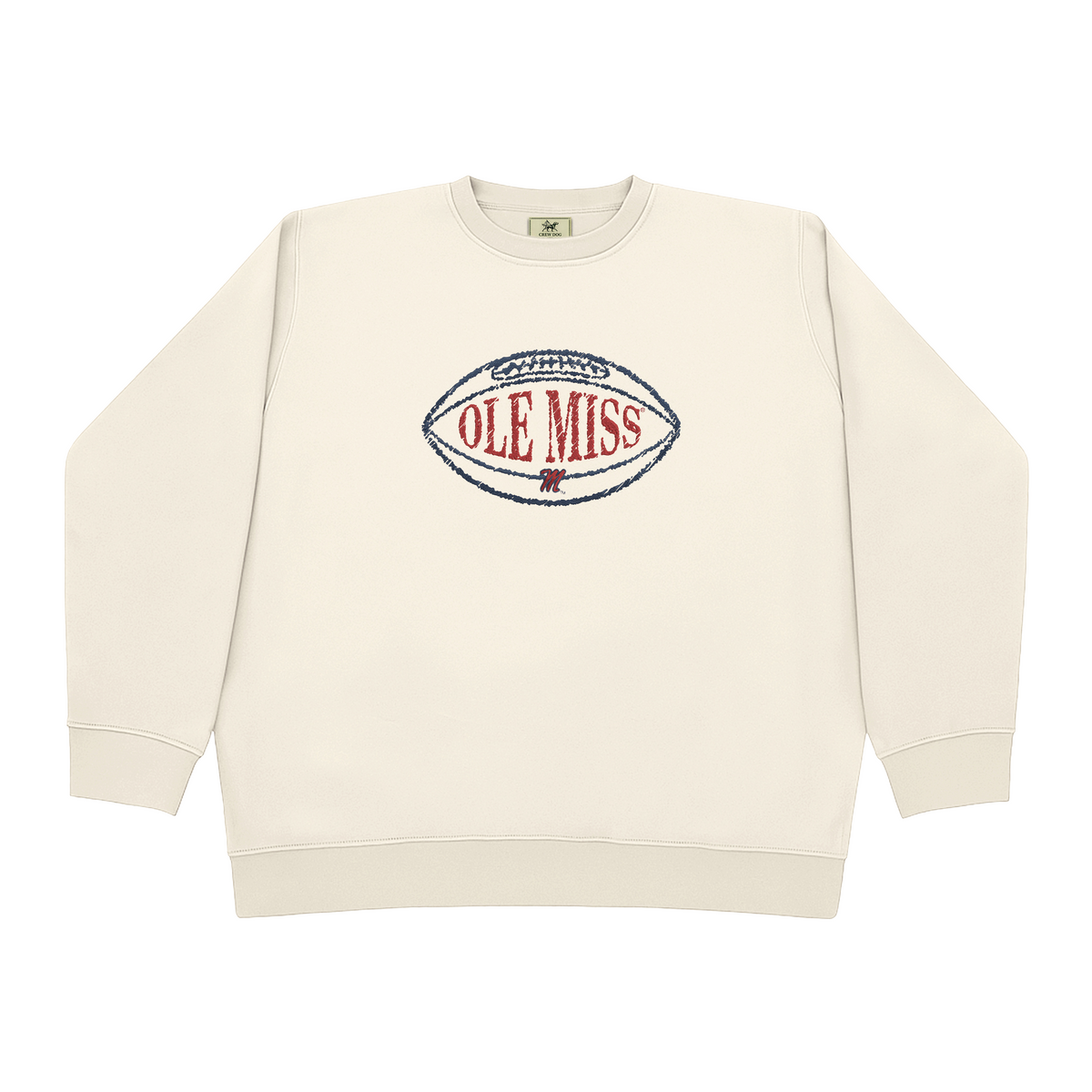 Ole Miss Heritage Embroidered Crewneck