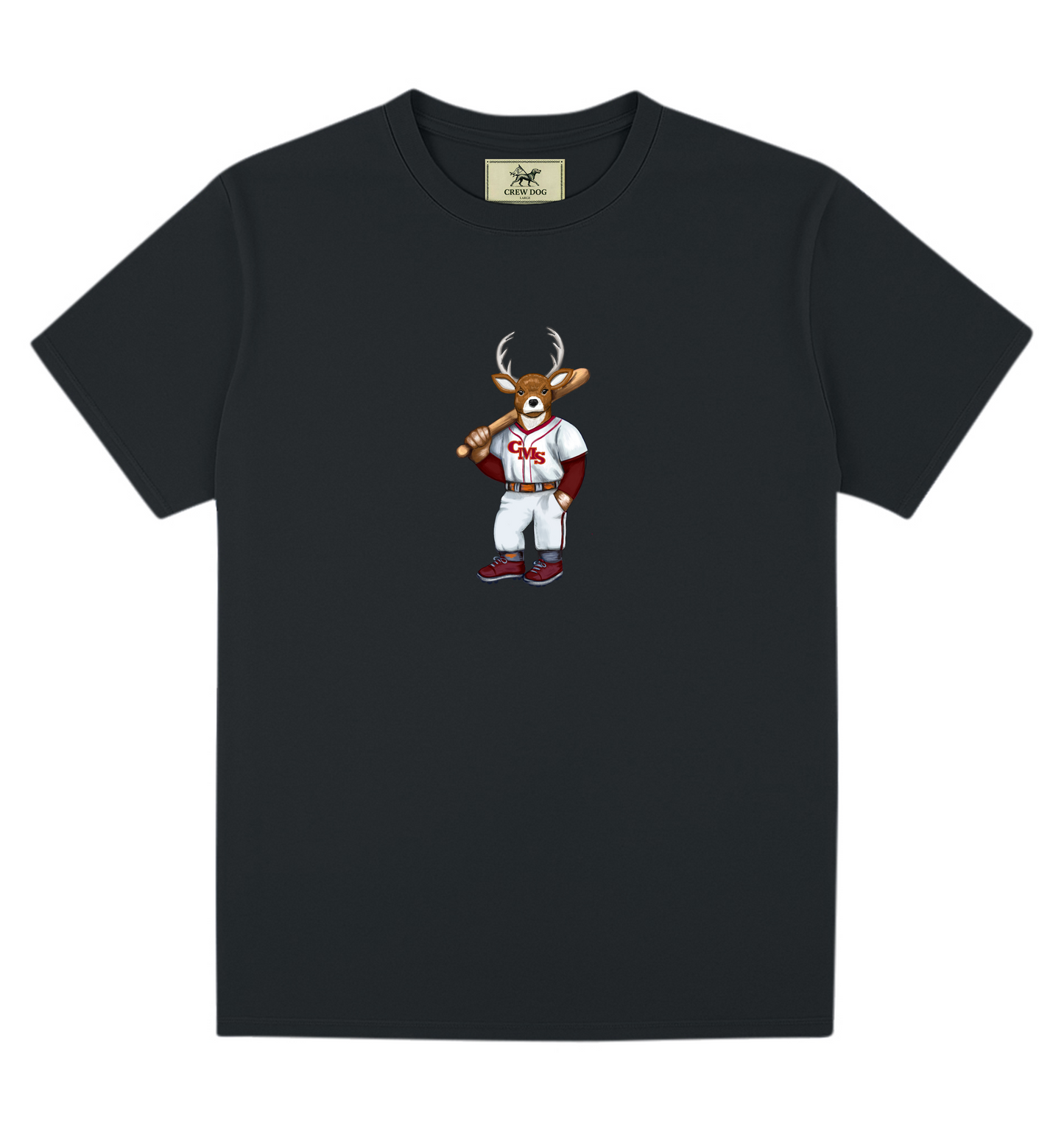 CMS Baseball Stags Screen-printed Tee