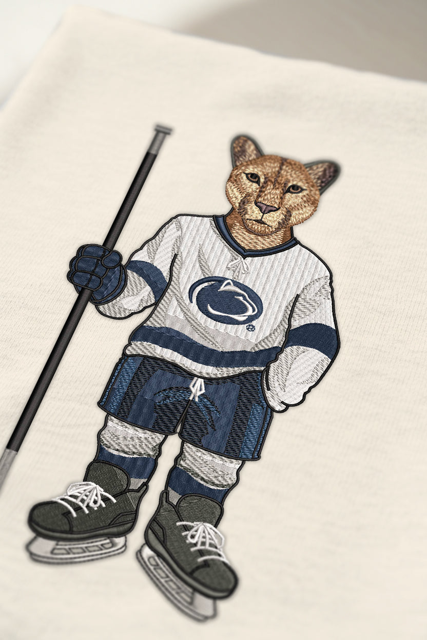 Penn State Ice Hockey Embroidered Crewneck