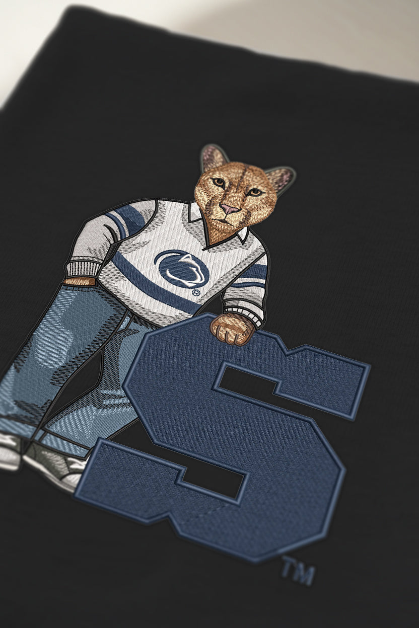 Penn State Letter Embroidered Crewneck