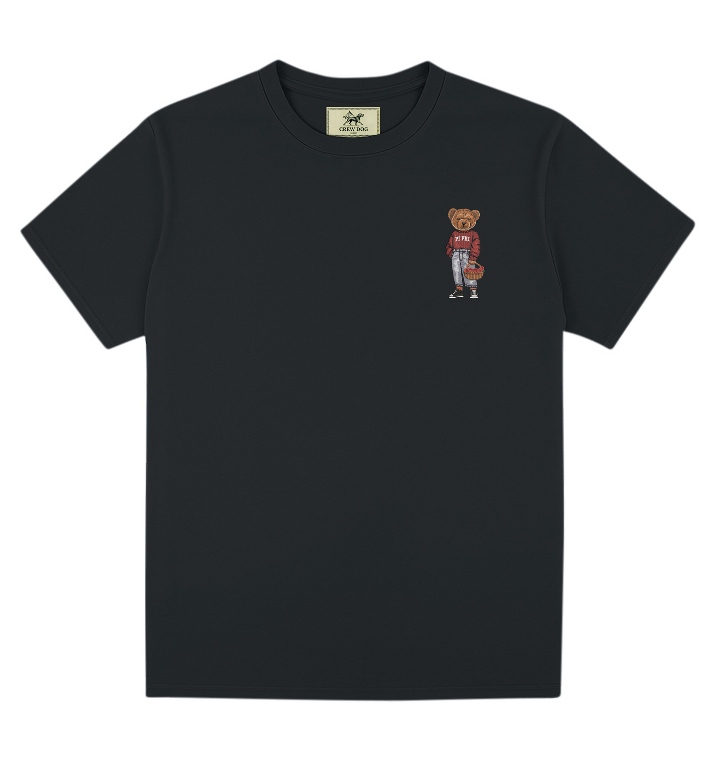 Pi Beta Phi Flowers Embroidered Tee