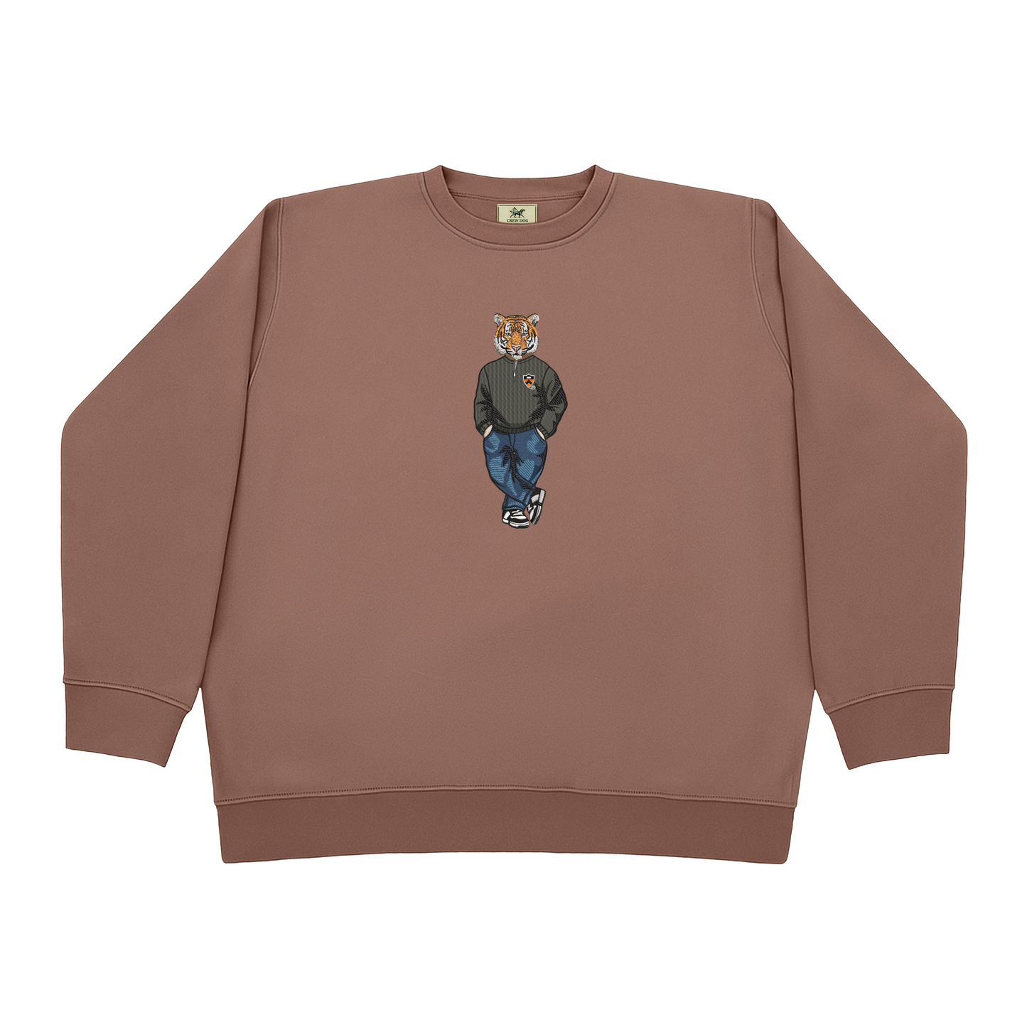 Princeton Q-Zip Embroidered Crewneck
